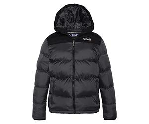 Schott NYC UTAH2B Doudoune Capuche Kids EMPIECEMENT Epaule Schott, Anthracite, 16 ans