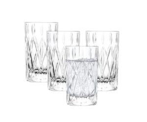 SCHOTT ZWIESEL Allround Gobelets Age (set de 4), verre à boire moderne avec relief, verres en cristal résistant au lave-vaisselle (art. n° 124300)