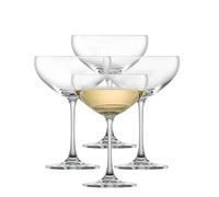 Schott Zwiesel Bar Special Lot de 4 Coupes à Champagne élégantes, Verres en Cristal Tritan lavables au Lave-Vaisselle, fabriqués en Allemagne (n° d'article 123620), Transparent, Cristal