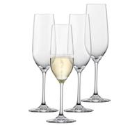 SCHOTT ZWIESEL Flûte à champagne Forté (set de 4), flûtes à champagne intemporelles avec point de mousse, verres en cristal Tritan résistant au lave-vaisselle, fabriqué en Allemagne (art. n° 123616)