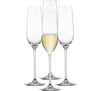 Schott Zwiesel Fortissimo Lot de 4 flûtes à Champagne élégantes avec Point de mouture, Verres en Cristal Tritan lavables au Lave-Vaisselle, fabriqués en Allemagne (n° d'article 123686)