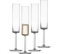 Schott Zwiesel Modo Lot de 4 flûtes à Champagne Droites avec Point de mouture, passent au Lave-Vaisselle, fabriqués en Allemagne (n° d'article 119901)