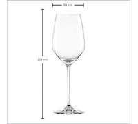 Schott Zwiesel Fortissimo Lot de 4 Verres à vin Rouge en Cristal élégants pour vin Rouge ou Eau, passent au Lave-Vaisselle, fabriqués en Allemagne (n° d'article 123681)