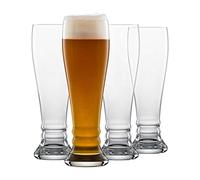 SCHOTT ZWIESEL Verres à bière de blé Bavaria Beer Basic 0,5 l (set de 4), verres aux formes élégantes, verres en cristal Tritan résistant au lave-vaisselle, fabriqués en Allemagne (art. n° 130004)