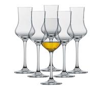 SCHOTT ZWIESEL Verres à grappa Bar Special (set de 6), verres à schnaps classiques avec pied, verres en cristal Tritan résistant au lave-vaisselle, fabriqué en Allemagne (art. n° 120518)