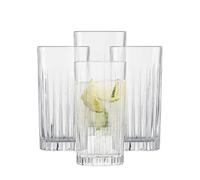 SCHOTT ZWIESEL Verres à long drink Stage (set de 4), Verres à long drink avec relief, verres en cristal lavables au lave-vaisselle (art. n° 121880), 15 cm x 7,6 cm x
