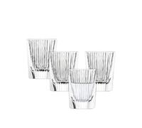 Schott Zwiesel Verres à schnaps Fave (set de 4), verres à shot modernes avec rainures en relief et cut outs, verres en cristal lavables au lave-vaisselle (art. n° 124302)