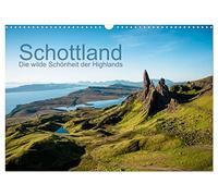 Schottland - Die wilde Schönheit der Highlands (Wandkalender 2026 DIN A3 quer), CALVENDO Monatskalender: Meine Highlights aus Schottland