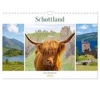 Schottland - eine Rundreise (Wandkalender 2026 DIN A4 quer), CALVENDO Monatskalender: Wunderschöne Landschaften, eindrucksvolle Burgen und Schlösser.