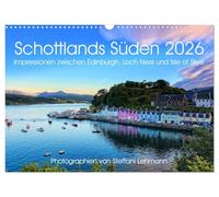 Schottlands Süden 2026. Impressionen zwischen Edinburgh, Loch Ness und Isle of Skye (Wandkalender 2026 DIN A3 quer), CALVENDO Monatskalender: 12 ... von Schottlands abwechslungsreichem Süden