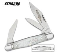 Schrade Imperial Petit Stockman Cracked Ice Couteau de Poche fermé 8,57 cm