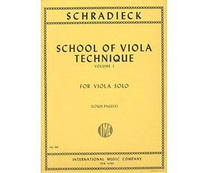 Schradieck - School of Viola Technics Edited by Pagels Published by International Music Company
