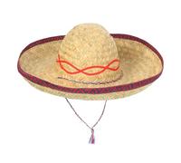 Schramm® 1 chapeau de paille sombrero, diamètre : 44 cm, en raphia mexicain, pour fête hawaïenne