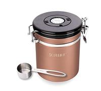 Schramm® Boîte à café de 1500 ml en 10 couleurs avec cuillère doseuse Hauteur : boîte à café de 15 cm Récipient à café en acier inoxydable, Farbe:Bronze