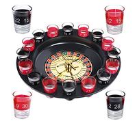 Schramm® Jeu à Boire Roulette, Emballage Cadeau Inclus Jeu de fête Jeu de Boisson pour Adultes