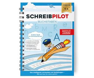 Schreibathlet Cahier d'écriture Pilot d'écriture pour protection ABC avec lettres pré-gaufrées | Système d'apprentissage développé par les enseignants, les professeurs et les élèves