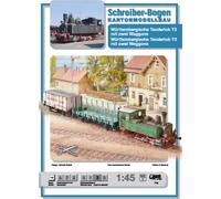 Schreiber-Bogen Kartonmodellbau Württembergische T3 locomotive à vapeur & 2 wagons O
