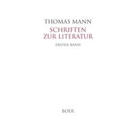 Schriften zur Literatur Band 1