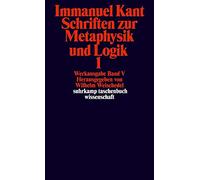 Schriften Zur Metaphysik Und Tl.1