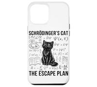 Schrodinger Cat Escape Plan Quantum Mechanics Physique Coque pour iPhone 12 Pro Max