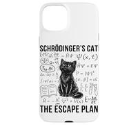 Schrodinger Cat Escape Plan Quantum Mechanics Physique Coque pour iPhone 15 Plus