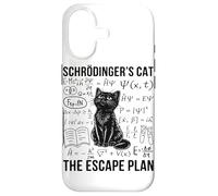 Schrodinger Cat Escape Plan Quantum Mechanics Physique Coque pour iPhone 17