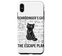 Schrodinger Cat Escape Plan Quantum Mechanics Physique Coque pour iPhone XS Max
