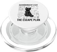 Schrodinger Cat Escape Plan Quantum Mechanics Physique PopSockets PopGrip pour MagSafe