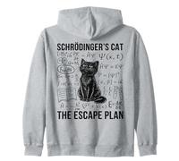 Schrodinger Cat Escape Plan Quantum Mechanics Physique Sweat à Capuche