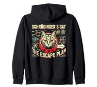 Schrodingers Plan d'évasion pour chat, science quantique amusante Sweat à Capuche