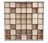Schroeder Diffuseur « QRD 2D N7 » | Panneau 2D Schroeder QRD en bois 50 x 50 cm | Diffuseur acoustique en bouleau contreplaqué | Panneau acoustique (épaisseur 110 mm)