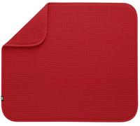 Schroeder & Tremayne L'original Plat Tapis de Séchage en Microfibre Absorbant Lavable en Machine séchage Rapide 40,6 x 45,7 cm multiusage, Couleur Rouge