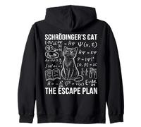 Schrödinger Cat Escape Plan Quantum Physics Cat Sweat à Capuche