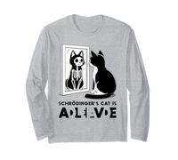 Schrödinger's Cat Dead and Alive Mécanique quantique Physique Manche Longue