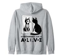 Schrödinger's Cat Dead and Alive Mécanique quantique Physique Sweat à Capuche