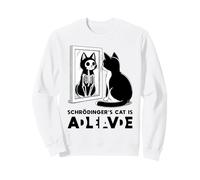 Schrödinger's Cat Dead and Alive Mécanique quantique Physique Sweatshirt