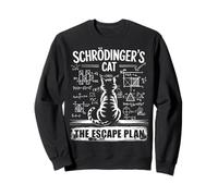Schrödinger's Cat Funny Escape Science Plan Design Sweatshirt