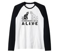 Schrödinger's Cat is Dead and Alive Polygonale Géométrique Manche Raglan