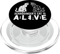 Schrödinger's Cat is Dead and Alive Polygonale Géométrique PopSockets PopGrip pour MagSafe