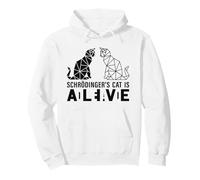 Schrödinger's Cat is Dead and Alive Polygonale Géométrique Sweat à Capuche