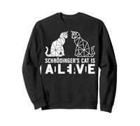 Schrödinger's Cat is Dead and Alive Polygonale Géométrique Sweatshirt