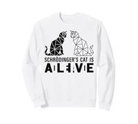 Schrödinger's Cat is Dead and Alive Polygonale Géométrique Sweatshirt