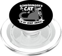 Schrödinger's Cat is My Spirit Animal Funny Design PopSockets PopGrip pour MagSafe