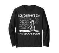 Schrödingers Professeur de sciences amusant Chat the Escape Plan Manche Longue
