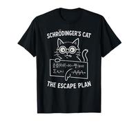 Schrödingers Professeur de Sciences Amusant Chat The Escape Plan T-Shirt