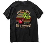 Schrute Farms Bed and Breakfast Dwight Fashion Gift Unisex 100% Cotton Short-Sleeve T-Shirts Black M