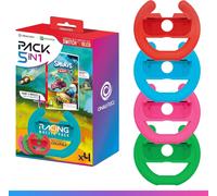 Oniverse Volants de course Pack de 4 – Compatible Switch – Jeu Schtroumpf Kart inclus – Ergonomiques