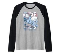 Schtroumpfs Adventure Schtroumpf Tokyo Japon Voyage Fun Comic Classique Manche Raglan