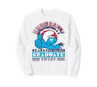 Schtroumpfs Collegiate University 80s University Holiday Graduate Sweatshirt