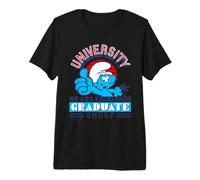 Schtroumpfs Collegiate Varsity 80s University Graduate Holiday T-Shirt Haut de Gamme